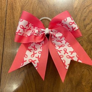Breast Cancer Cheerleading Bow